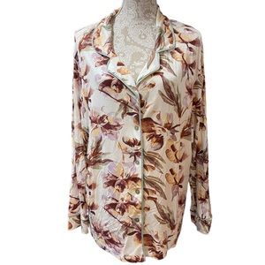 FELINA PJ Top Watercolor Floral viscose Size XL